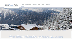 Desktop Screenshot of cutesnowvillas.com